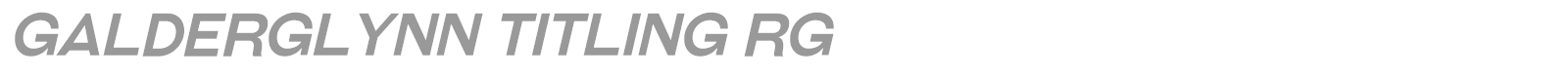 Galderglynn Esquire font preview
